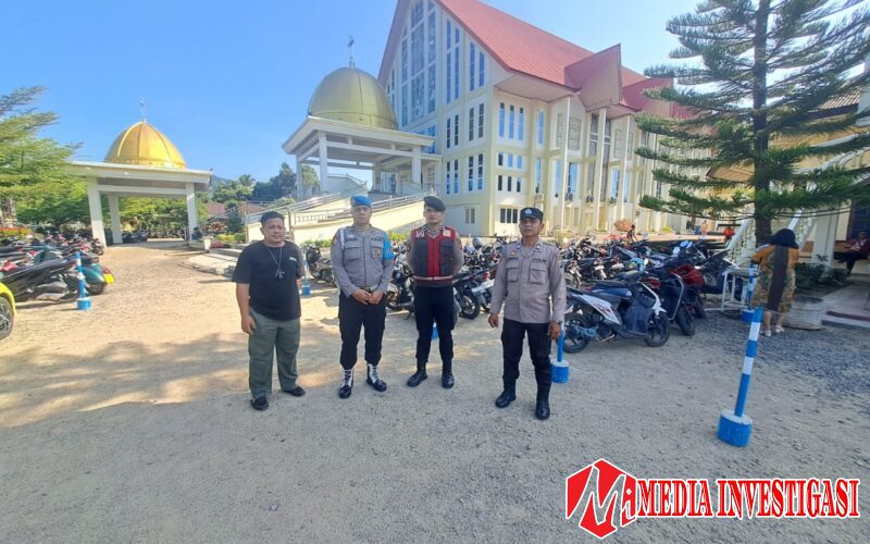 *Polres Tapteng Pastikan Ibadah Minggu Berjalan Aman dan lancar*