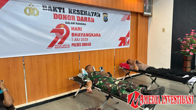 
					*Polri Peduli Polres Sibolga Gelar Donor Darah, Bantu Warga Yang Membutuhkan*