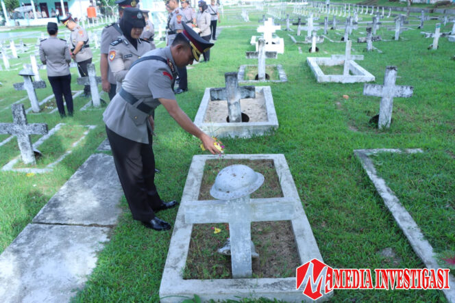 
					*Kapolres Sibolga Irup Ziarah Dan Tabur Bunga, Dalam Rangka Hari Bhayangkara Ke-79*