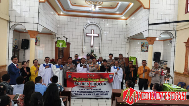 
					*Sampaikan Pesan Kamtibmas Dan Sosialisasi Call Center 110 Polres Sibolga, Di Gereja HKI Sidang Sibolga*