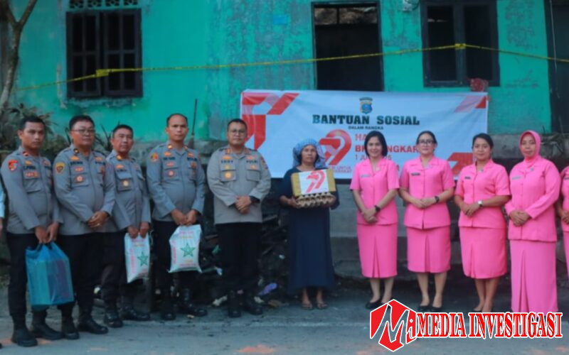 *Polres Sibolga Berikan Tali Asih Kepada Personil Yang Sakit, Dalam Rangka Hari Bhayangkara Ke-79*