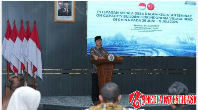 
					Pelepasan 25 Kades ke China, Mendes Yandri Tekankan Pentingnya SDM untuk Bangun Desa dan Negara – Dharmasraya Perlu Bercermin