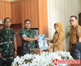 Silaturahmi Kodim 0310/SSD di Dharmasraya: Letkol Inf Reno Handoko Pamit, Letkol Czi Joko Stradona Resmi Disambut Wabup Leli Arni