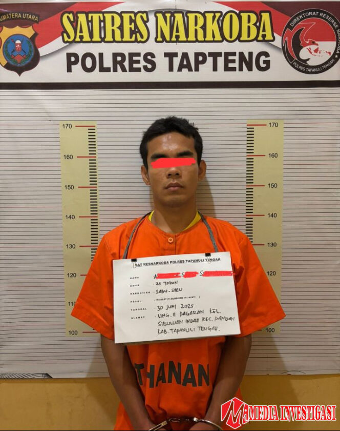 
					*Polres Tapteng Tangkap Pengedar Sabu di Perumahan Cemara Asri Sibuluan Nauli Pandan*