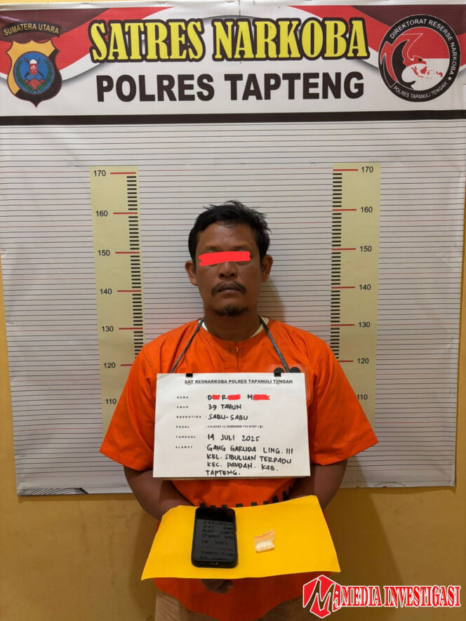 
					Sat Narkoba Polres Tapteng Bekuk Pengedar Sabu di Sibuluan Kota Pandan