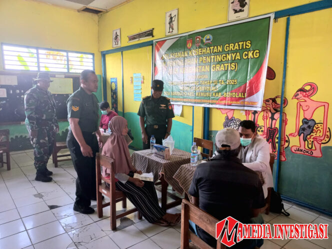 
					TMMD Boyolali Gelar Pengobatan Gratis untuk Lansia dan Warga Sarimulyo