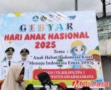 Gebyar Hari Anak Nasional, Ribuan Anak KB dan TK Padati Sport Center Dharmasraya
