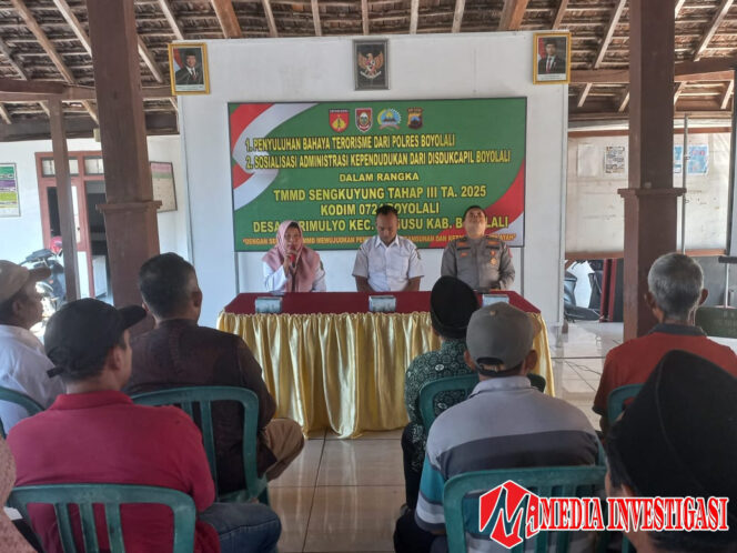 
					Warga Sarimulyo Dapat Pembekalan Tangkal Radikalisme dari Satgas TMMD dan Polres Boyolali