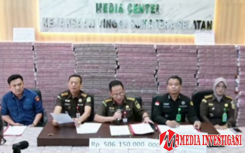 Kejati Sumsel Usut Korupsi Kredit Bank BUMN, Rp506 M Disita