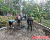 Satgas TMMD Kodim Boyolali Tancap Gas, Pengerjaan Jalan di Sarimulyo Dikebut Tanpa Hari Libur