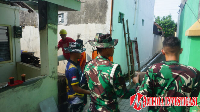 
					Hari Ini Progres Sasaran Fisik Rehab RTLH TMMD Ke-125 Kodim 0735/Surakarta Capai 75 Persen