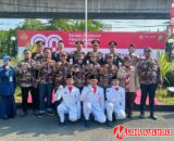FKPPI Rayon Kelapa Gading Ikuti Upacara HUT ke-80 RI di Polsek Kelapa Gading