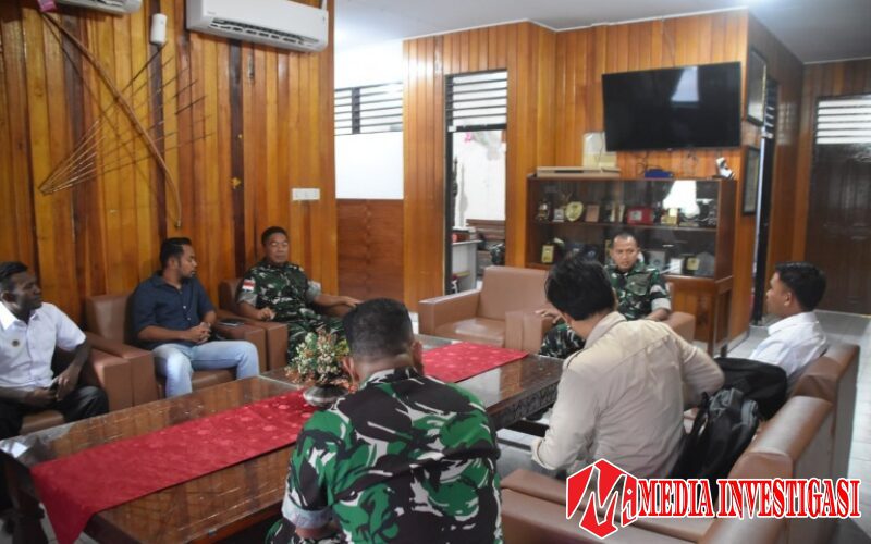Dandim 1710/Mimika Terima Kunjungan Silaturahmi Kepala Koordinator SPPI Wilayah Papua Tengah Program MBG