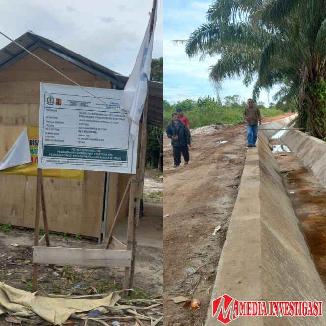 
					Proyek Rehabilitasi Irigasi di Belitung Timur Disorot DPD LAKI Babel, Diduga Gunakan Material Lama