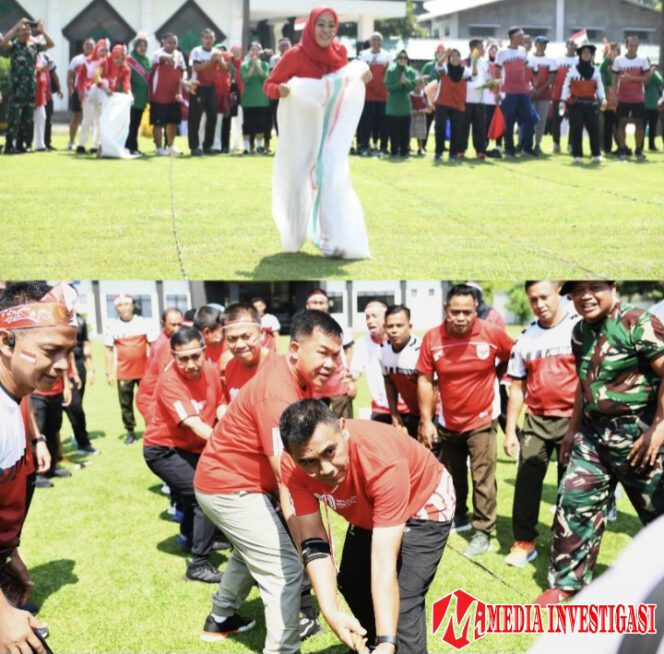 Pusterad ketika mengadakan lomba dalam rangka merayakan hari kemerdekaan. (Dok. Pusterad)
