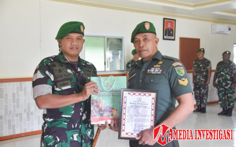 Dandim 1710/Mimika Pimpin Acara Tradisi Korps Pindah Satuan dan Purna Tugas
