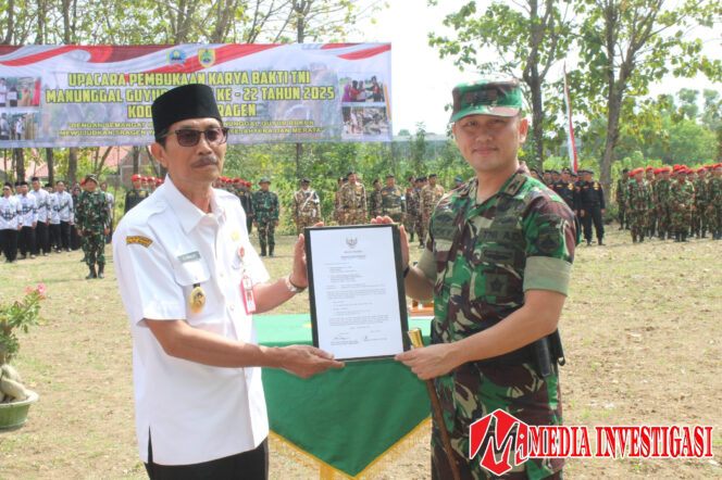 
					Karya Bakti TNI Manunggal Guyub Rukun ke-22 tahun 2025, jatuh di Ds.Sepat Masaran