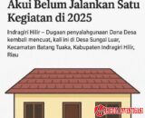 Dana Desa Dipakai Tutup Hutang, Kades Sungai Luar Akui Belum Jalankan Satu Kegiatan di 2025