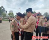 Ketua Harian Gerakan Pramuka Inhil, Ahmad Junaidi Buka DIKLAT Pramuka Peduli ke VI Tahun 2025.