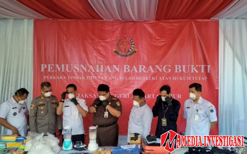 Ganja, Sabu, Senjata Tajam hingga Obat Ilegal Dimusnahkan Kejari Jakarta Timur