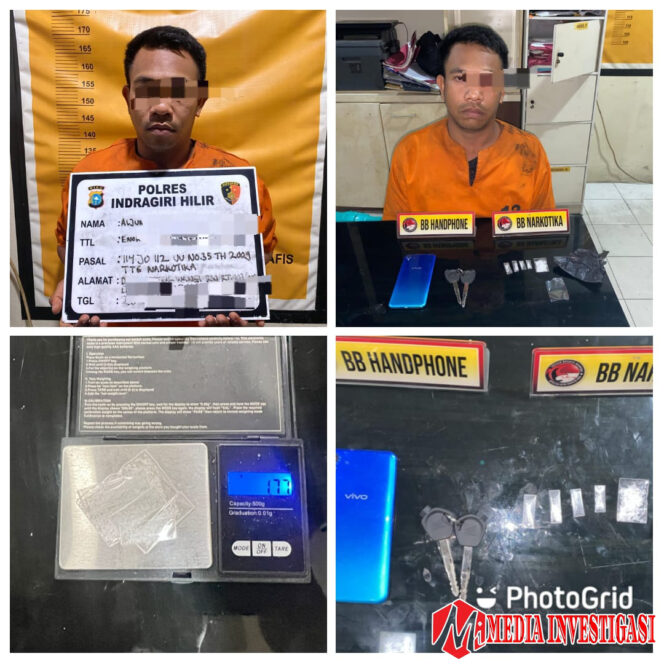 
					Polsek Enok Amankan Seorang Pria Diduga Edarkan Sabu 1,77 Gram