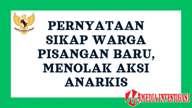 
					Pernyataan sikap. Warga Pisangan Baru. (Dok. MEDIA INVESTIGASI)