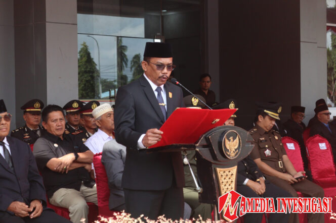 
					Sujito SM Bacakan Ikrar Hari Kesaktian Pancasila di Upacara Dharmasraya