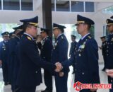 Komandan Lanud Sultan Hasanuddin Terima Laporan Kenaikan Pangkat 104 Perwira