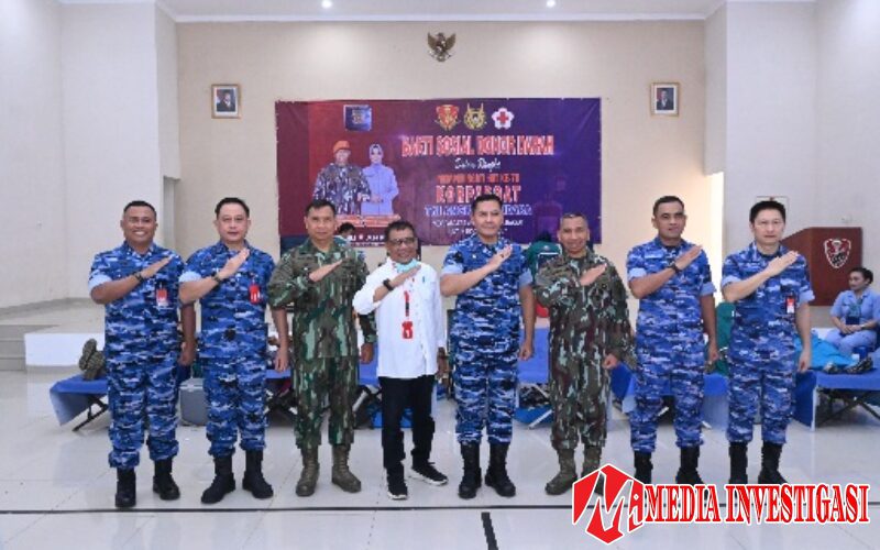 Danlanud Sultan Hasanuddin Hadiri Kegiatan Donor Darah Dalam Rangka HUT ke-78 Korpasgat 