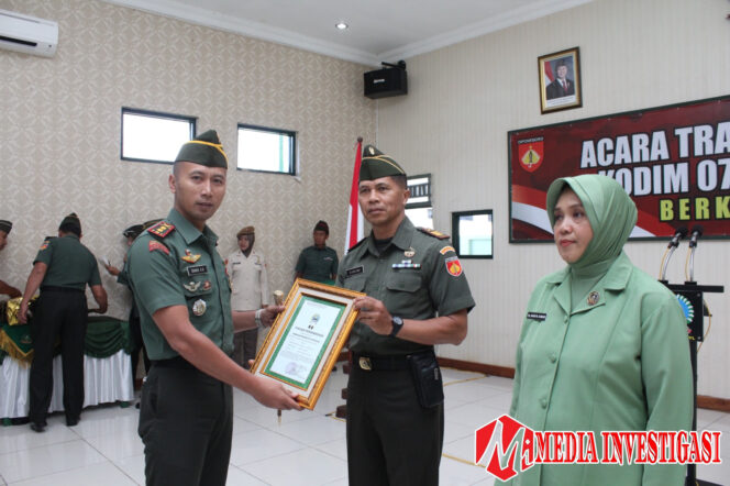 
					Dandim 0724/Boyolali Lepas Perwira dengan Penuh Kehormatan dan Kekeluargaan