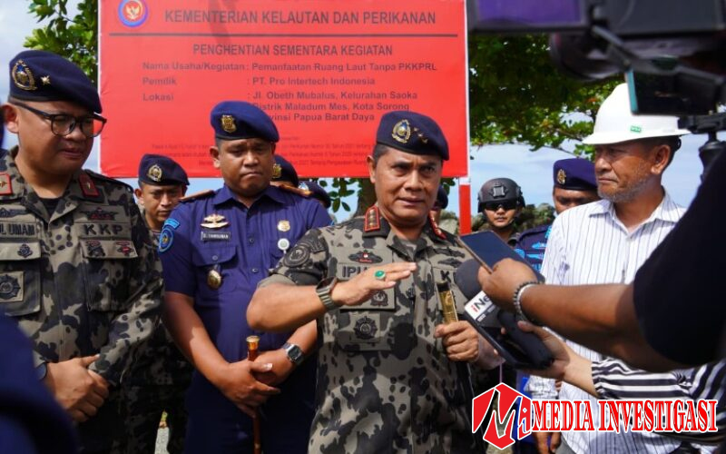 KKP Hentikan Pemanfaatan Ruang Laut Tak Berizin di Sorong Papua