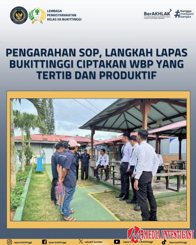 
					Pengarahan SOP, Langkah Lapas Bukittinggi Ciptakan WBP yang Tertib dan Produktif
