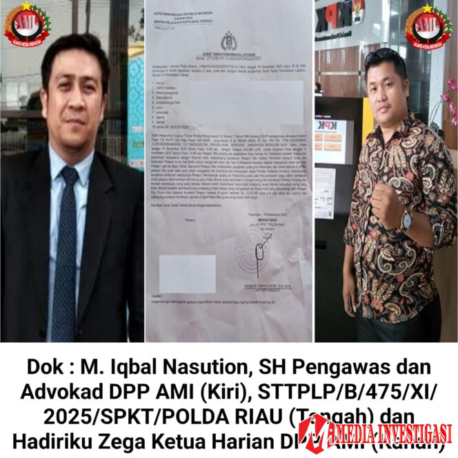 
					AMI Desak Kapolda Riau Tangkap Pelaku Penyerangan terhadap Wartawan di Inhil