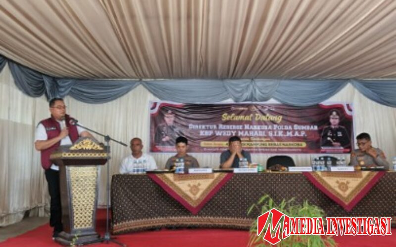 Polda Sumbar Gelar Asistensi Kampung Bebas Narkoba di Sungai Duo, Dharmasraya: “Bersama Kita Wujudkan Generasi Sehat Tanpa Narkoba”