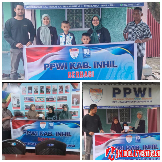 
					DPC PPWI INHIL Gelar Santunan Anak Yatim Piatu dalam Rangka HUT ke-18 PPWI