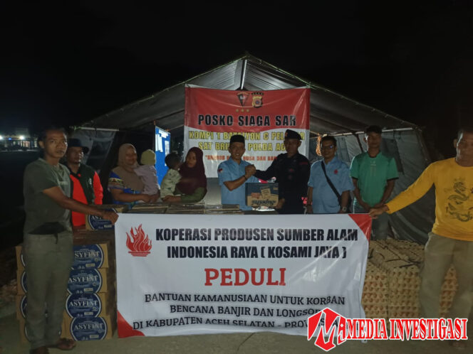 
					KOSAMI Jaya Ulurkan Bantuan, Hangatkan Harapan Warga Korban Banjir Aceh Selatan