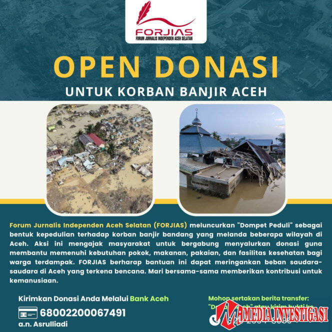 
					FORJIAS Buka Donasi untuk Bantu Korban Banjir Aceh