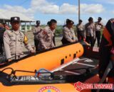 Pelatihan Pengoperasian Perahu Karet Personil Polres Soppeng Digelar di Kecamatan Marioriawa