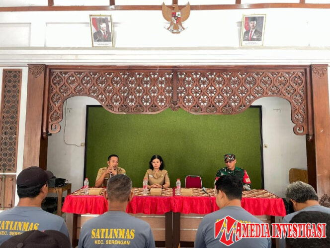 
					Uji kemampuan Linmas. (Dok. Istimewa)