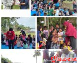Kolaborasi Apik Psikososial Anak Terdampak Banjir di Maligi