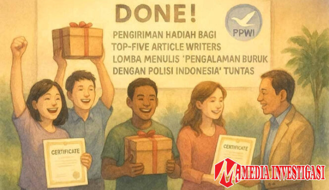 
					Pengiriman Hadiah untuk Lima Penulis Terbaik Lomba Artikel PPWI Tuntas Dilaksanakan
