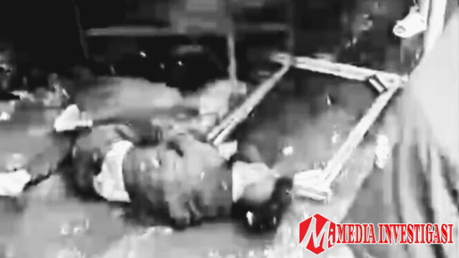 
					Debt collector korban pengeroyokan. (Dok. Tangkapan layar video viral)