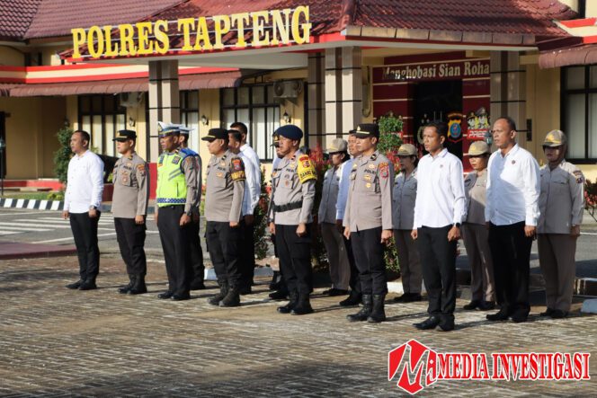 Apel Perdana Kapolres Tapteng. (Dok. Istimewa)