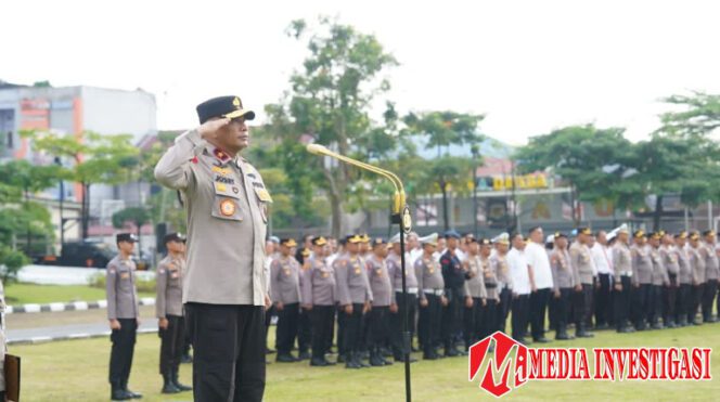Apel Terakhir Wakapolda Riau, Brigjen Jossy. (Dok. Istimewa)