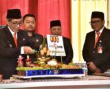 Ketua DPRD Kabupaten Batang Hari Rahmad Hasrofi SE menghadiri Upacara Peringatan HUT Bank Jambi