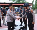 Kapolres Inhil Pimpin Apel Pelepasan Tim Raga untuk Pelatihan di SPN Polda Riau