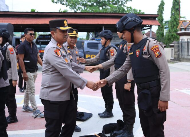 
					Kapolres Inhil Pimpin Apel Pelepasan Tim Raga untuk Pelatihan di SPN Polda Riau