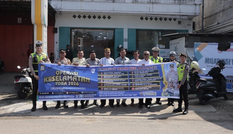 Satgas Gakkum Polres Sibolga Gelar Operasi Keselamatan Toba 2026 di Titik Rawan Lalu Lintas