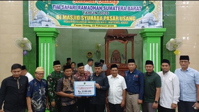 
					Safari Ramadan Pemprov Sumbar di Batang Anai, Bupati JKA Sambut Hangat dan Terima Bantuan untuk Masjid Syuhada