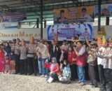 Meriah! Polres Dharmasraya Sambut Rombongan Pulang Basamo Nasional 2026 di Gerbang Sumbar